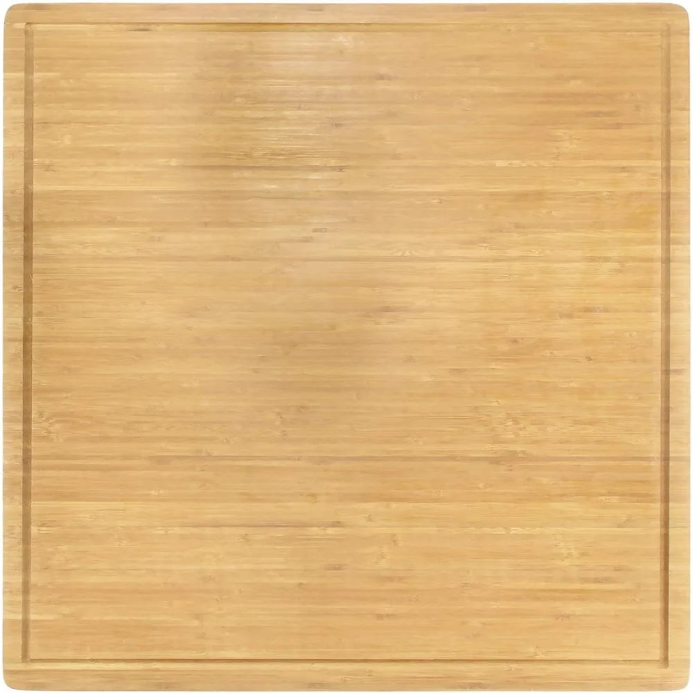 

Бамбуковая крышка горелки, разделочная доска, 3-слойная, очень большая, квадратная, рифленая/плоская (24 x 24 x 0,75) 1 шт.