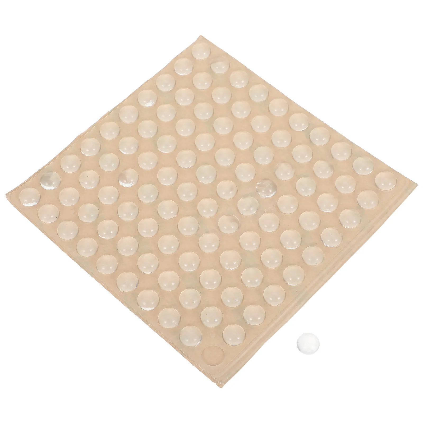 100Pcs Transparent Furniture Bumper Pads Clear Rubber Feet Protectors Cabinet Door Silencers Noise Dampening Anti Scratch Pads