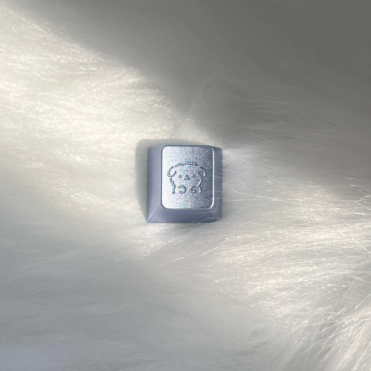 

Line dog metal keycap Esc simple personality CNC metal keycap original R4