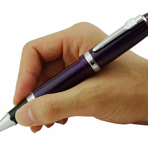 Jinhao 159 Kim kim loại lớn Kim loại với Roxo màu tím có nghĩa là Point Silver Clip Pen Pen để viết trường văn phòng 6 Caidao bán hàng chính - 2