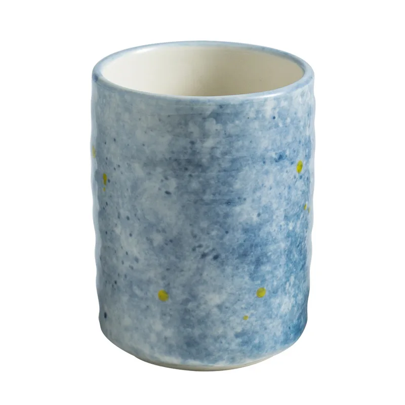 شاي قهوة سيراميك عالي الطراز بدون مقبض أدوات للشرب في المطاعم اليابانية أكواب شاي مائية متعددة الألوان كوب مخصص