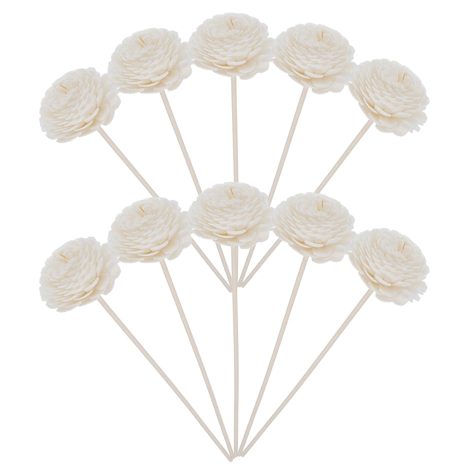 

10Pcs Artificial Flower Diffuser Sticks Decorative Aromatherapy Rods for Essential Oil Bottles Room Fragrance Home Decor