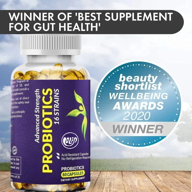 Probiotics 30 Billion CFU and 16 Strains - Capsules of Bifidobacterium Lactobacillus - Intestinal Digestive Health Supplements