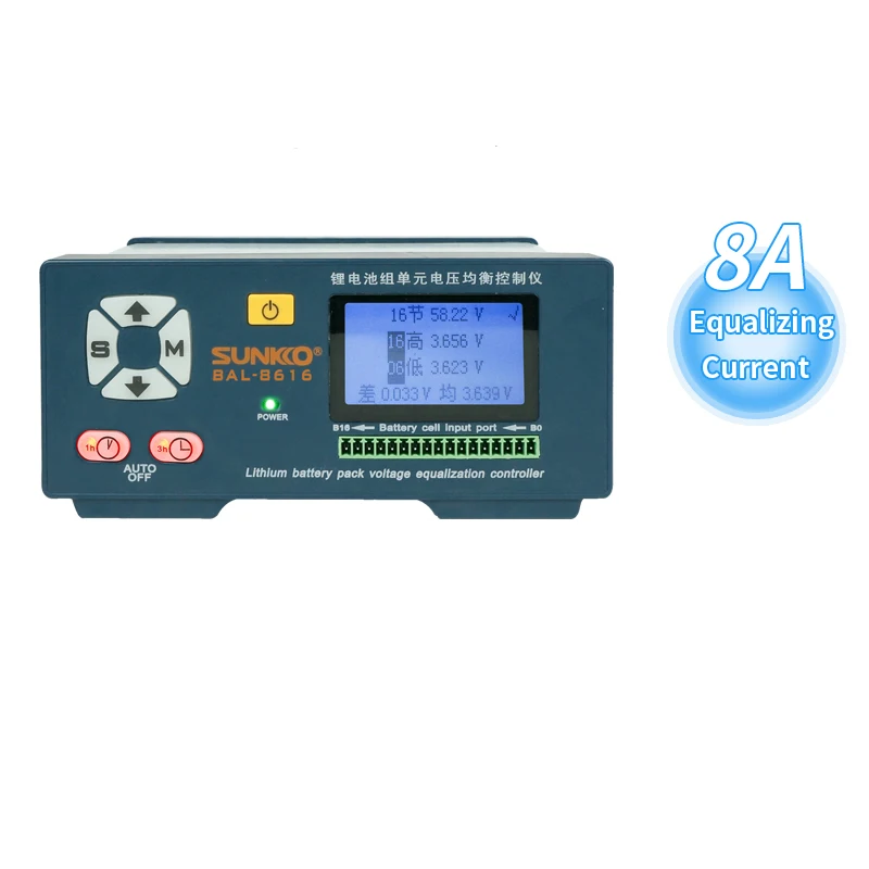 8A active balancer equalizer Sunkko BAL-8616 battery repair machine