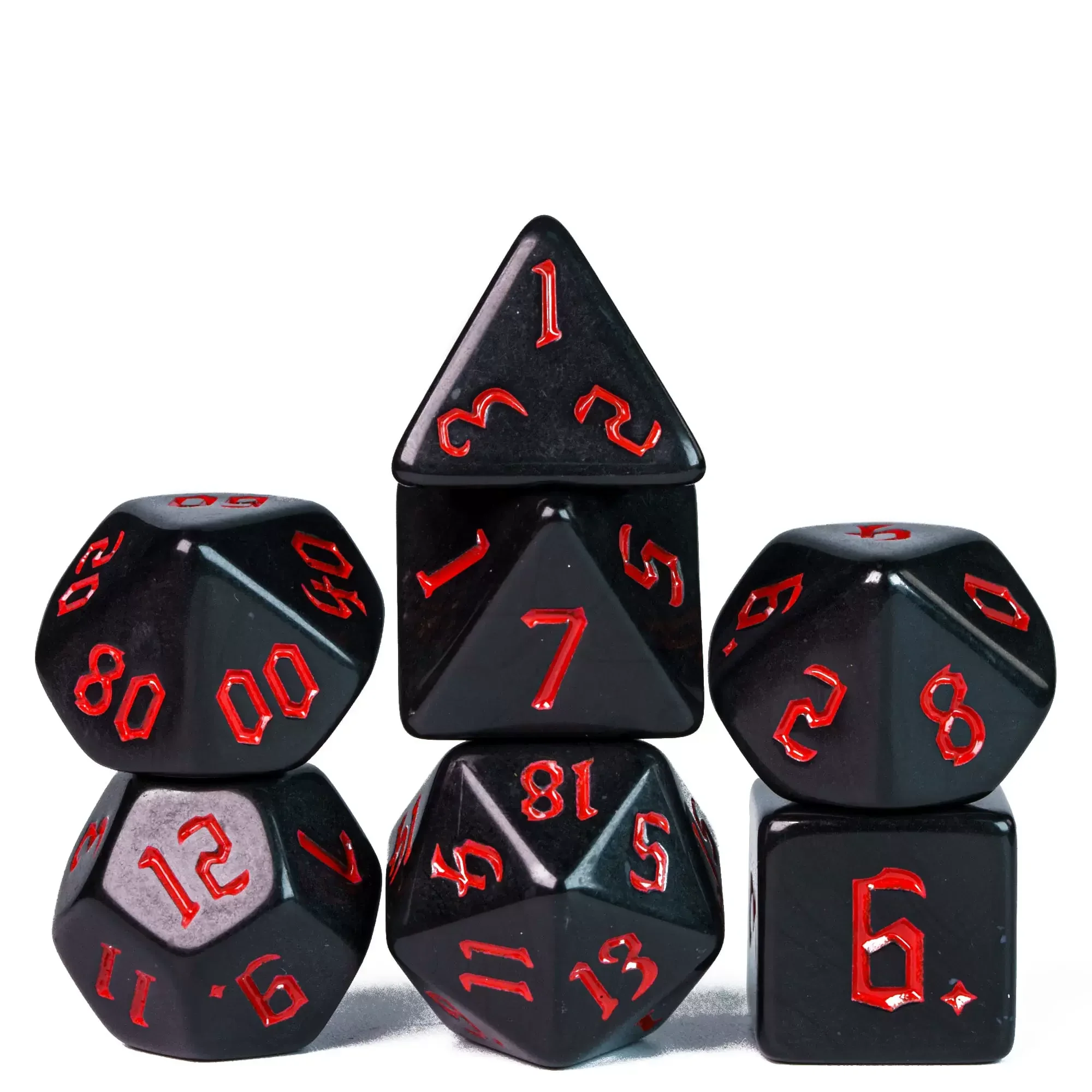 Polyhedral Dice 7pcs/lot D&D Dice Set Double-Colors Board Game Dice for DND RPG D20 D12 D10 D8 D6 D4 Table Games Accessories