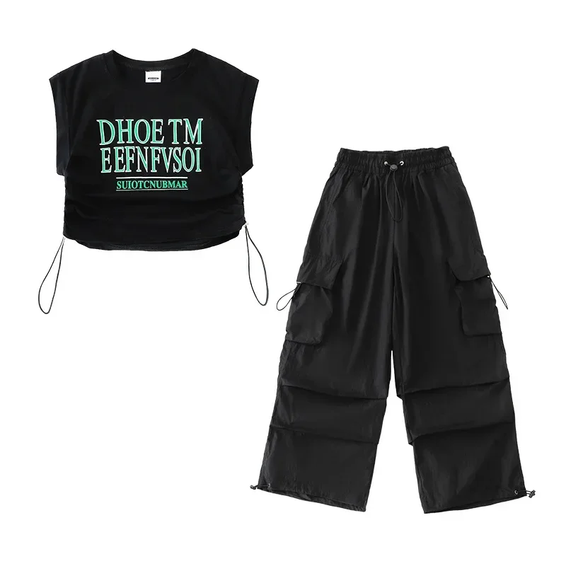 Rave Kleding Meisjes Danskleding Podium Kinderen Hip Hop Kleding Meisjes Jazz Street Dance Kostuum Kids Ballroom Dancewear Podium