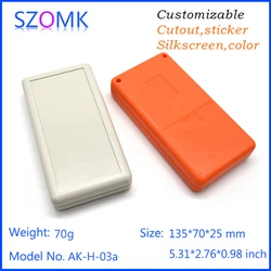 1Piece 135*70*25mm 3xAA battery holder standard plastic enclosure project box instrument enclosure for pcb design plastic case