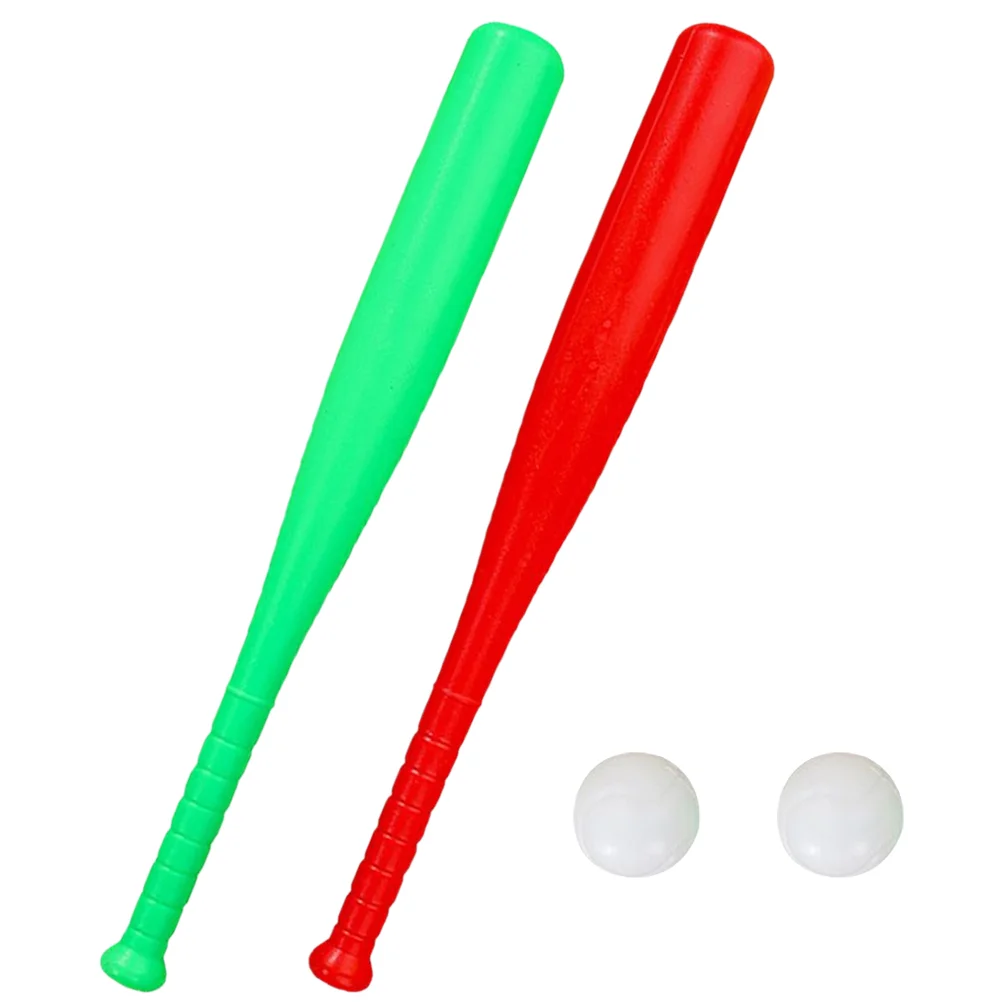 

2 Sets Outdoor Training Baseball Bat Props Toys Children for Toddler Toddlers Kids Yard