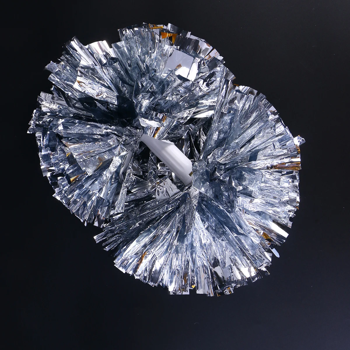 الكريات التشجيعية البلاستيكية الفضية لحفلات الرقص والمناسبات الرياضية وإكسسوارات روح الفريق وديكورات حامل الصمامات #3