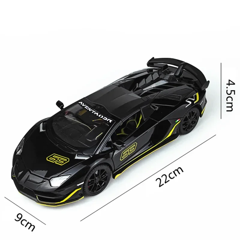 1:24 Diecasts & Toy Vehicles Car Model  SVJ63 Alloy Car Sound Light Pull Back Car Gifts