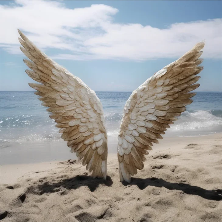 Mehofond Photography Background Summer Beach Angel Wings Adult Birthday Wedding Maternity Portrait Decor Backdrop Photo Studio