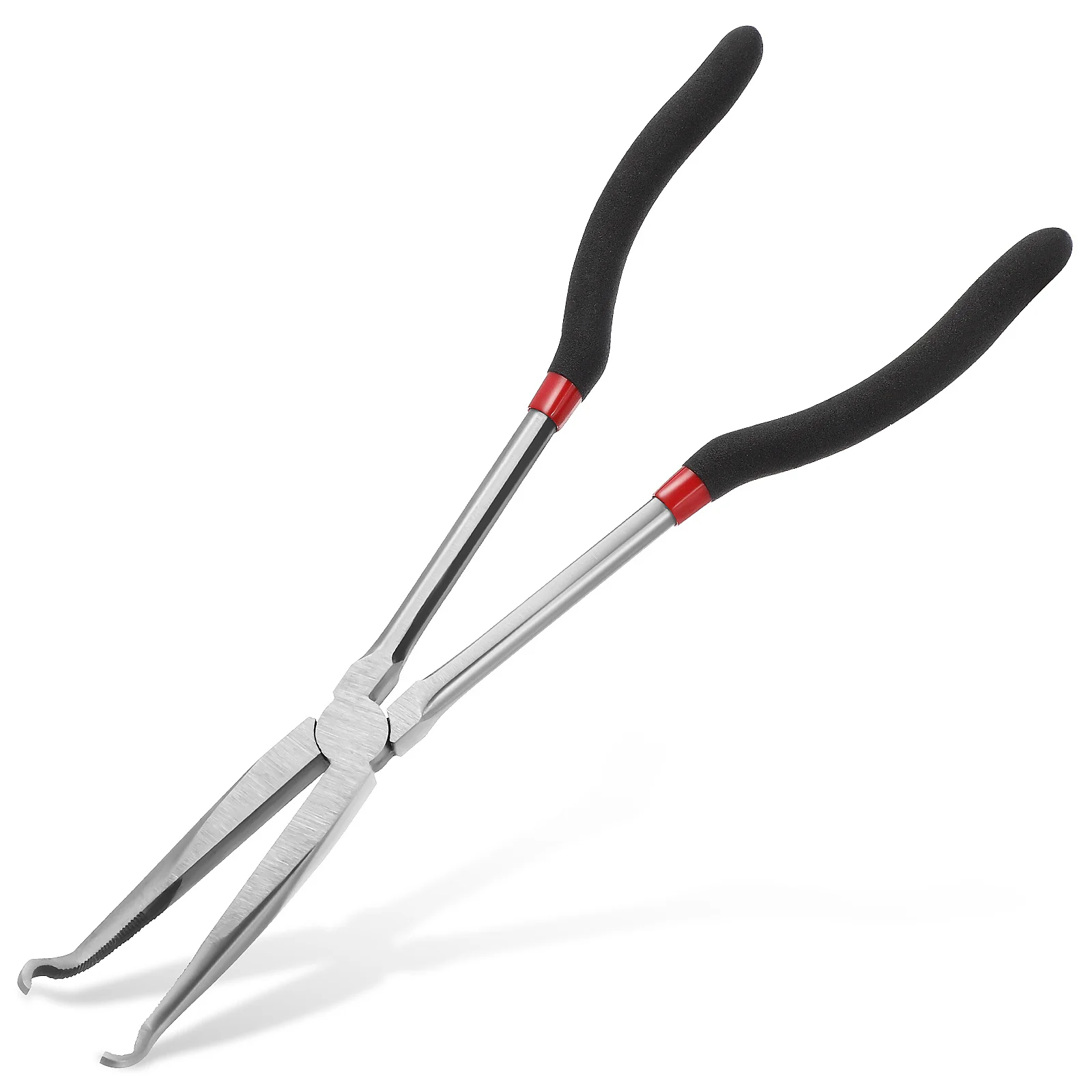 

Long Nose Pliers 6 Inch Extended Reach Steel Wire Grip Tool For Electrical Connector Repair Non-Slip Handle