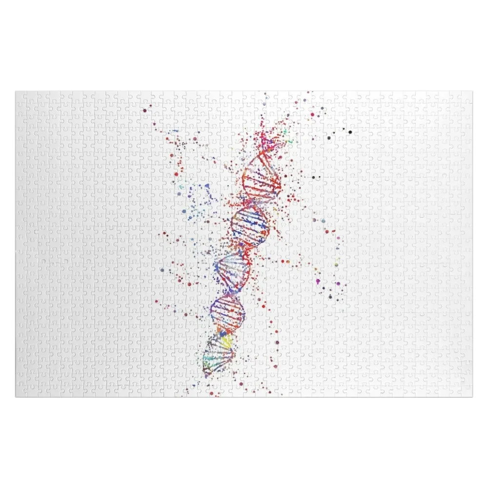 

DNA molecule, watercolor DNA, DNA, molecule Jigsaw Puzzle Wooden Adults Wood Animals Personalize Toddler Toys Puzzle