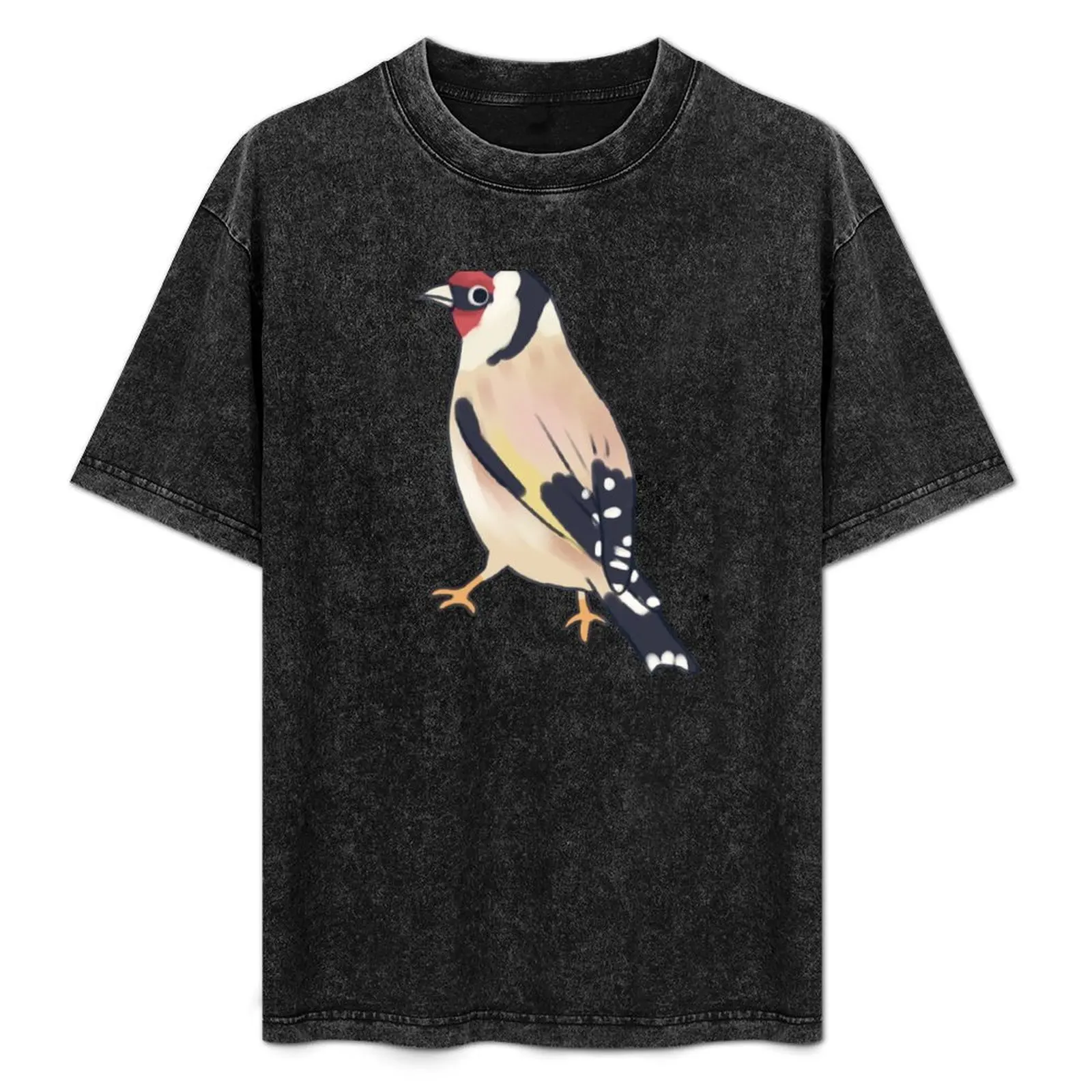 Cute Goldfinch T-Shirt customizeds Man t-shirt funny shirt cotton men graphic t shirts