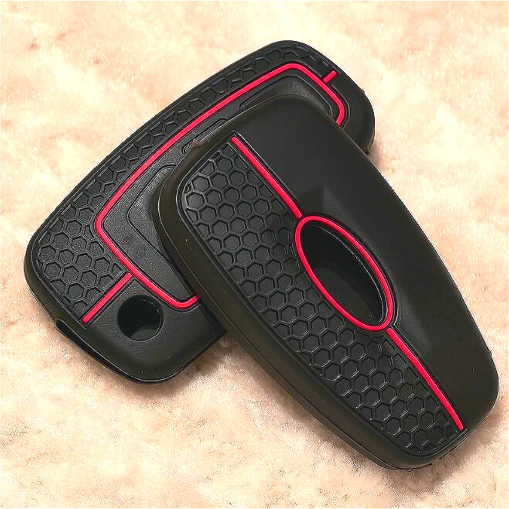 

3 Buttons Silicone Remote Key Shell Case For Ford Focus Transit Custom MK8 Cargo Tourneo Custom 2012+ Fiesta 2013 Fob Case