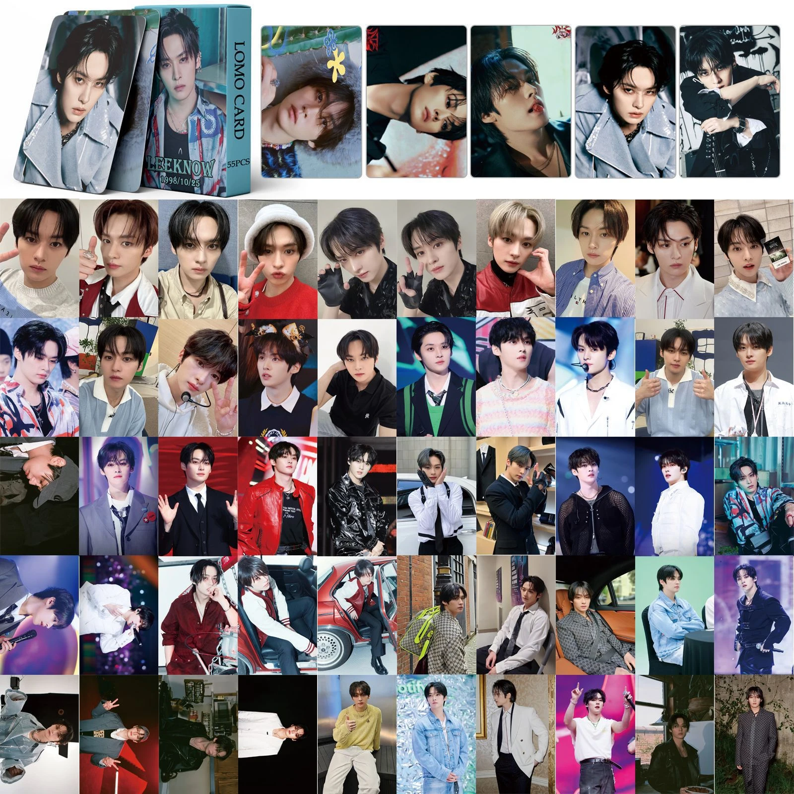 55 pièces/ensemble Kpop idoles coréennes Lee Know Ablum (HOP) Solo Lomo carte Photo impression photos Photocard Fans Collection carte postale cadeau