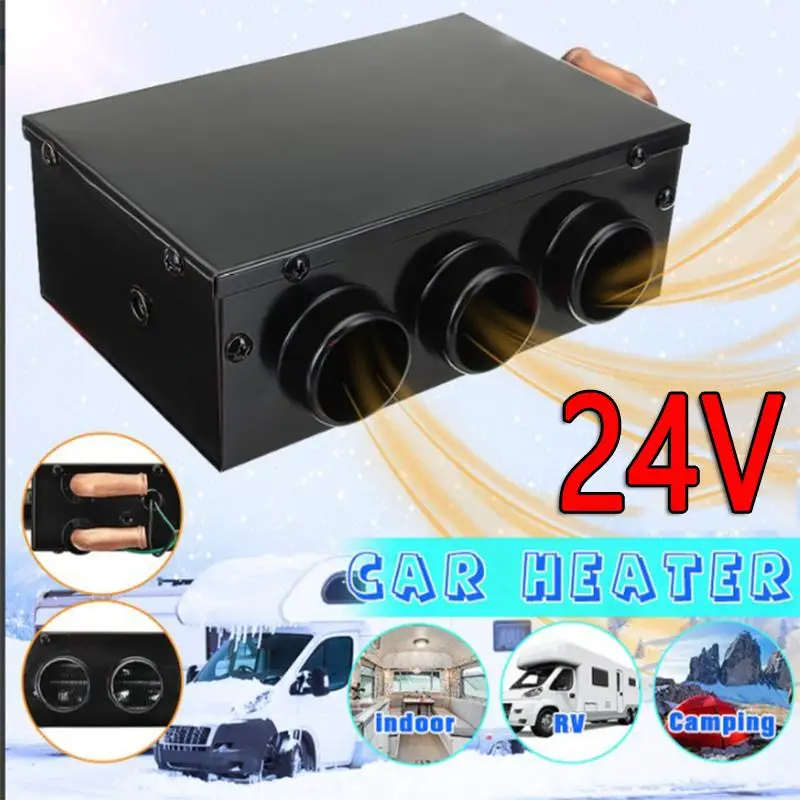 

12/24V 2000W Car Diesels Air Heater Auto Heating Defroster Demister 3 Outlet for RV Motorhome Trailer Trucks Boat