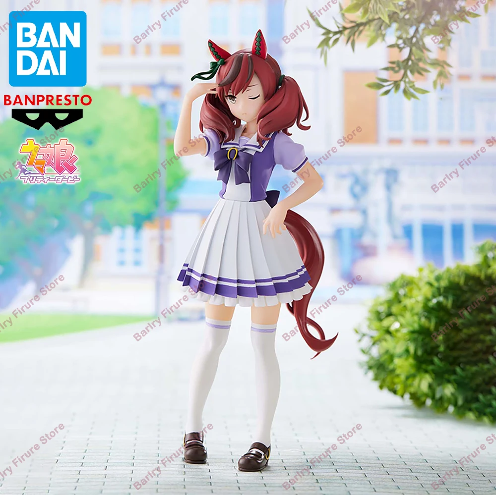 Oryginalny Autentyczny BANDAI BANPRESTO Uma Musume Pretty Derby Ładna Naturalna Figurka Anime w Pudełku Premium Ozdoba na Stół Model Zabawki Prezenty