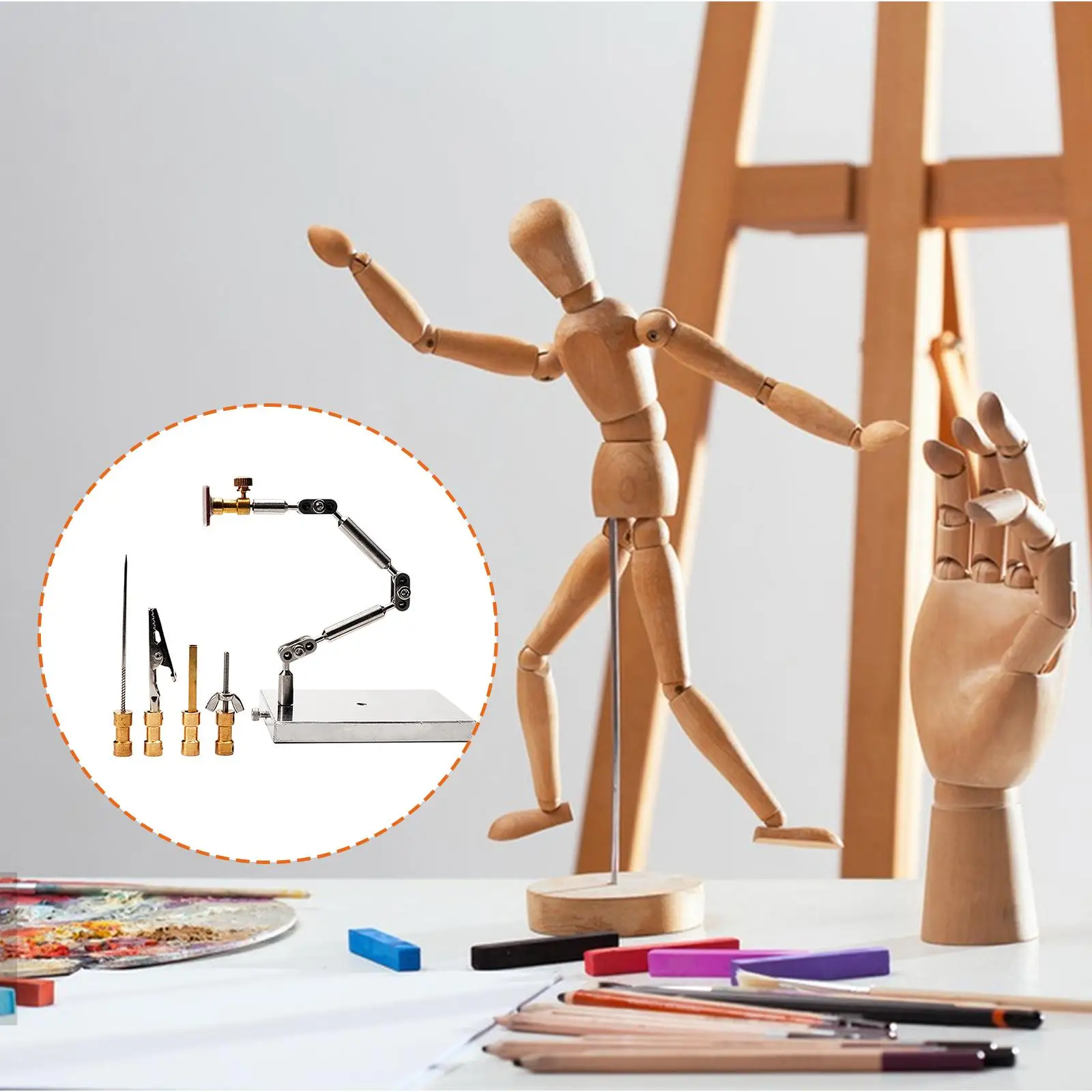 

Stop Motion Rig Display Base Home Decoration Action Figure Stand Stainless Steel Rig Arm for Figures, Sponges, Models Studio