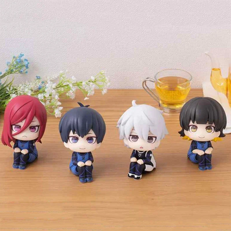 10cm Isagi Yoichi Doll Blue Lock Action Figures Q Version Chigiri Hyoma Bachira Meguru Nagi Seishiro Figure PVC Ornament Toys