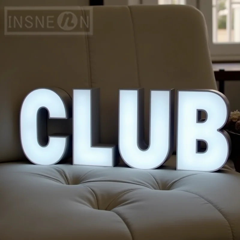 Custom Personalized LED Light Up Sign 3D Metal Letters For Outdoor Business Storefront Waterproof Illuminated Frontlit Signage