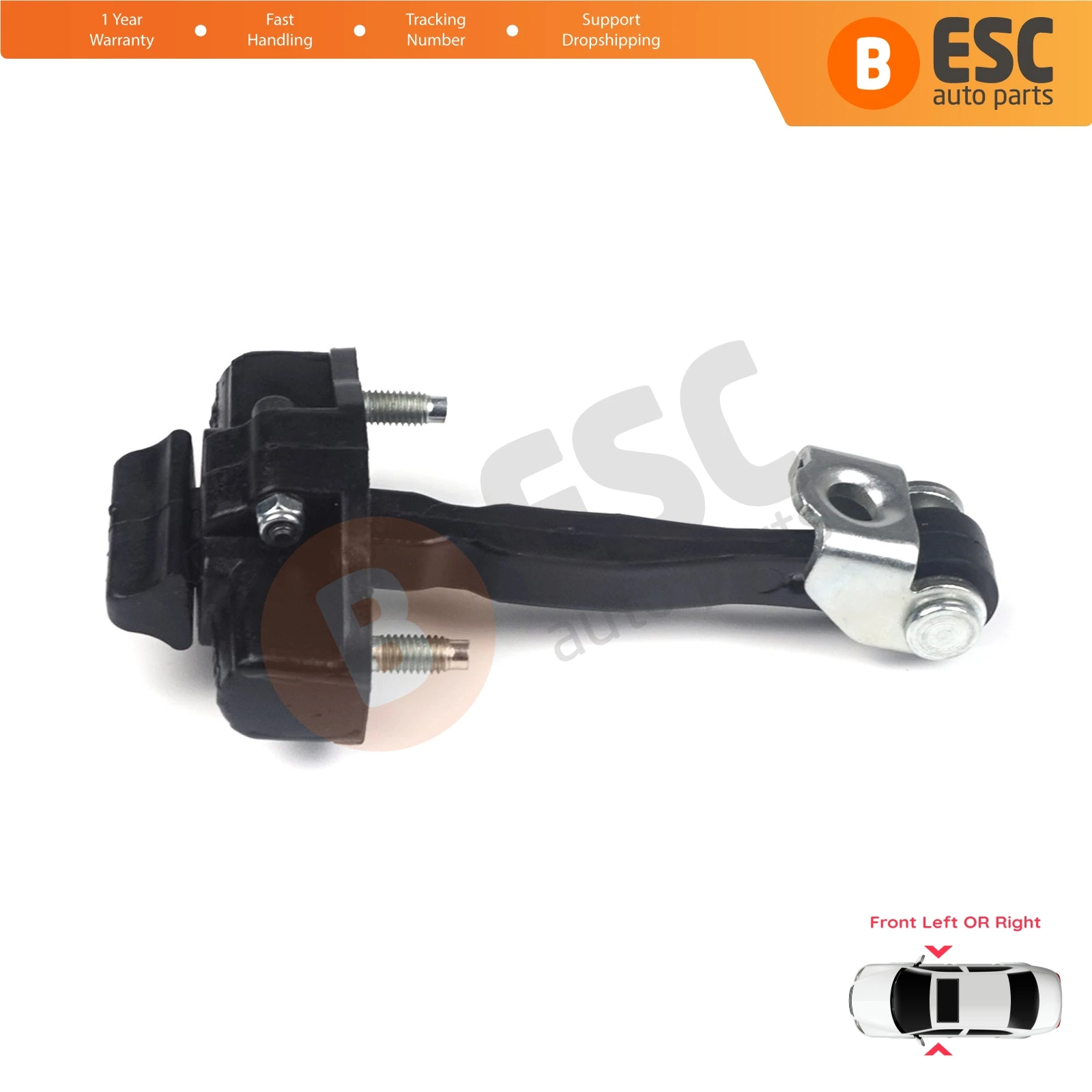 ESC Auto Parts EDP820 Front Left OR Right Door Hinge Stop Check Strap Limiter for Fiat Tipo 356 357 Egea 2015-On 51983934