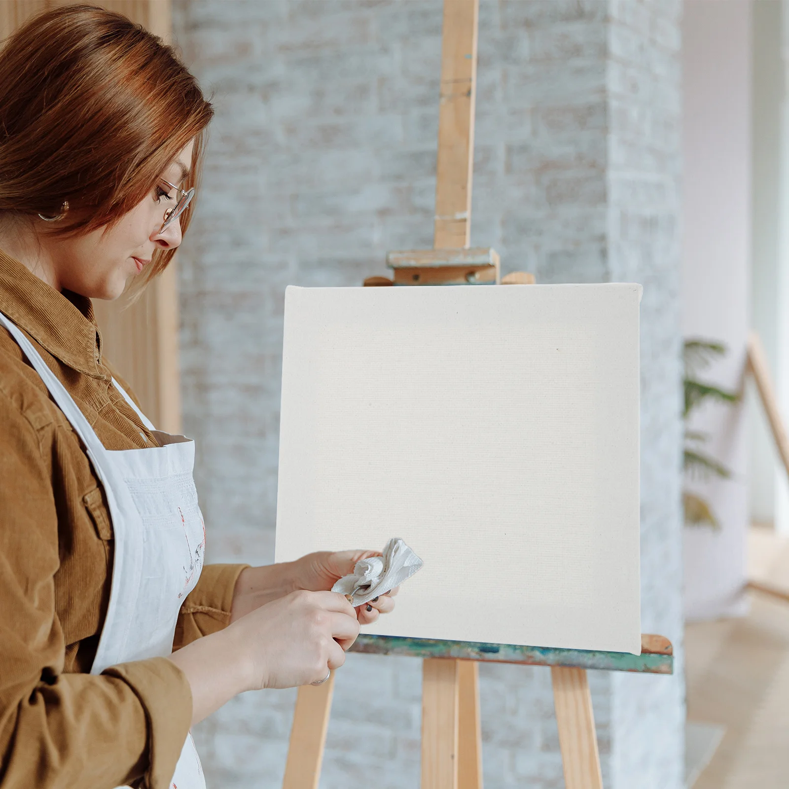 

2Pcs Oil Painting Canvas Frame Well-Made DIY Picture Holder for Indoor Wall Decoration Painting Holder Picture Frame Decor