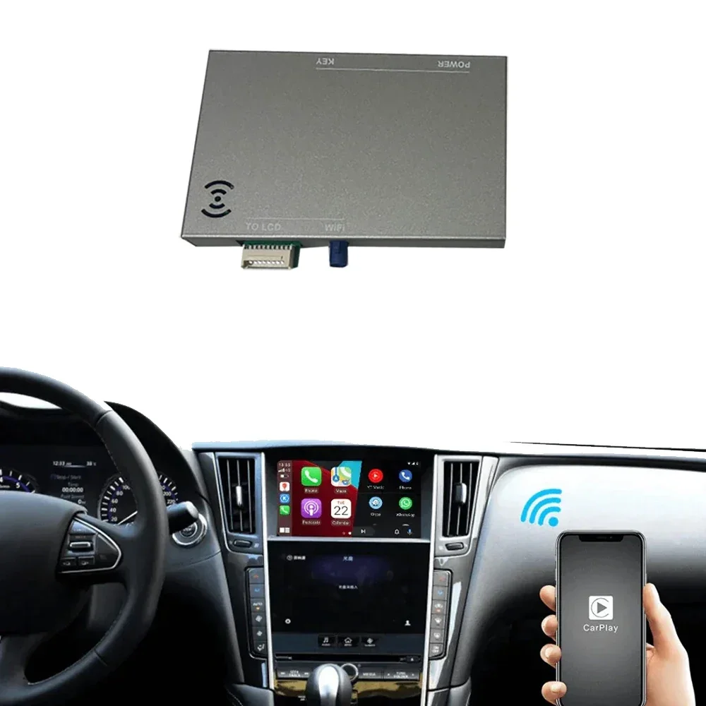 Wireless Apple Carplay For Infiniti Q50 Q50L 2015-2019 Android Auto Carplay Module Multimedia Interface Radio Player Navigation