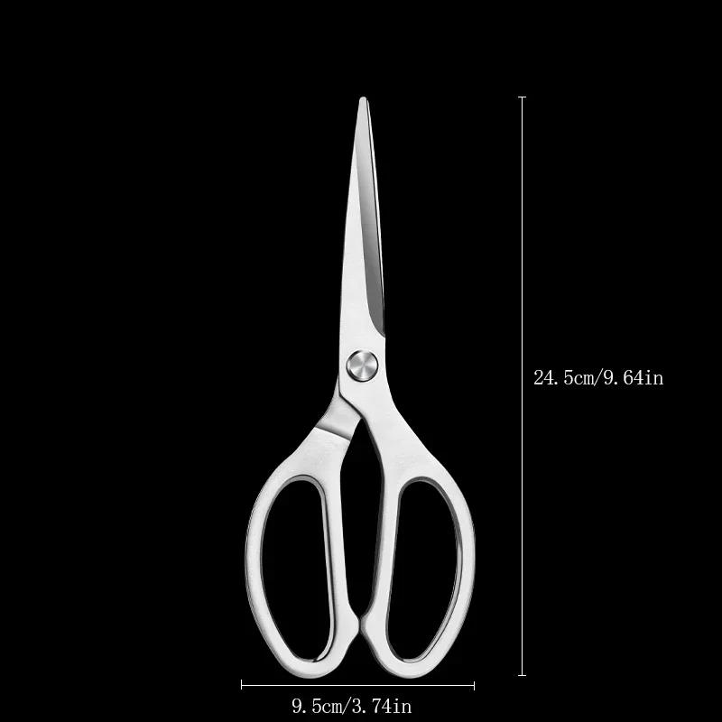 Kitchen scissors Household stainles steel chicken bone scissors Food grade  long side strong fish scissors,kitchen gadgets lools