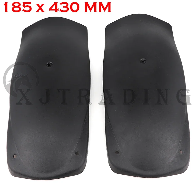 2 sztuk z przodu plastikowy błotnik dla 110cc 125cc 150cc 200cc 250cc gokart ATV UTV Buggy Quad motor terenowy rury ze stali nierdzewnej akcesoria samochodowe