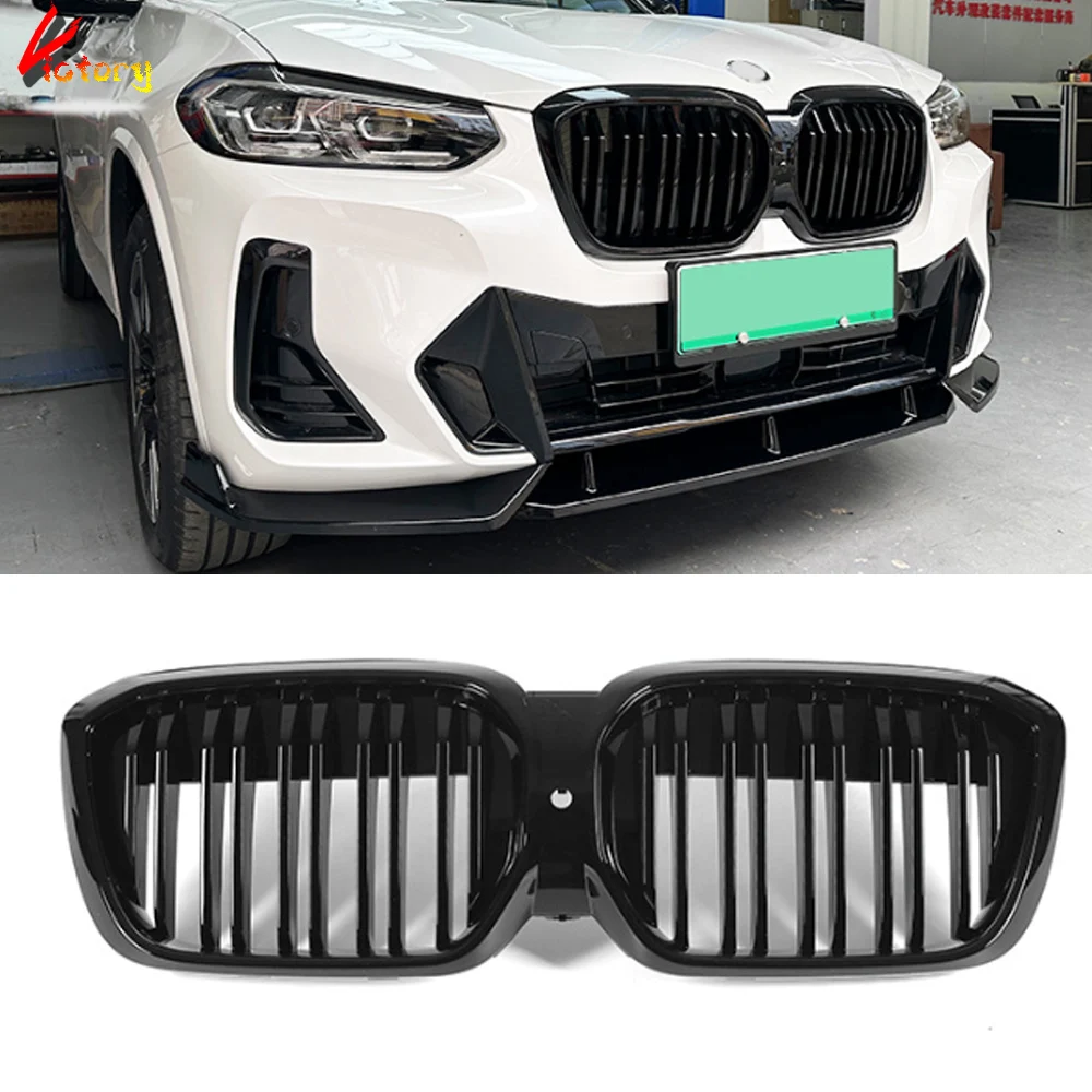 

Глянцевая черная гоночная решетка для BMW iX3 G08i 2022 дюйма, глянцевые гоночные решетки, сменный Стайлинг автомобиля