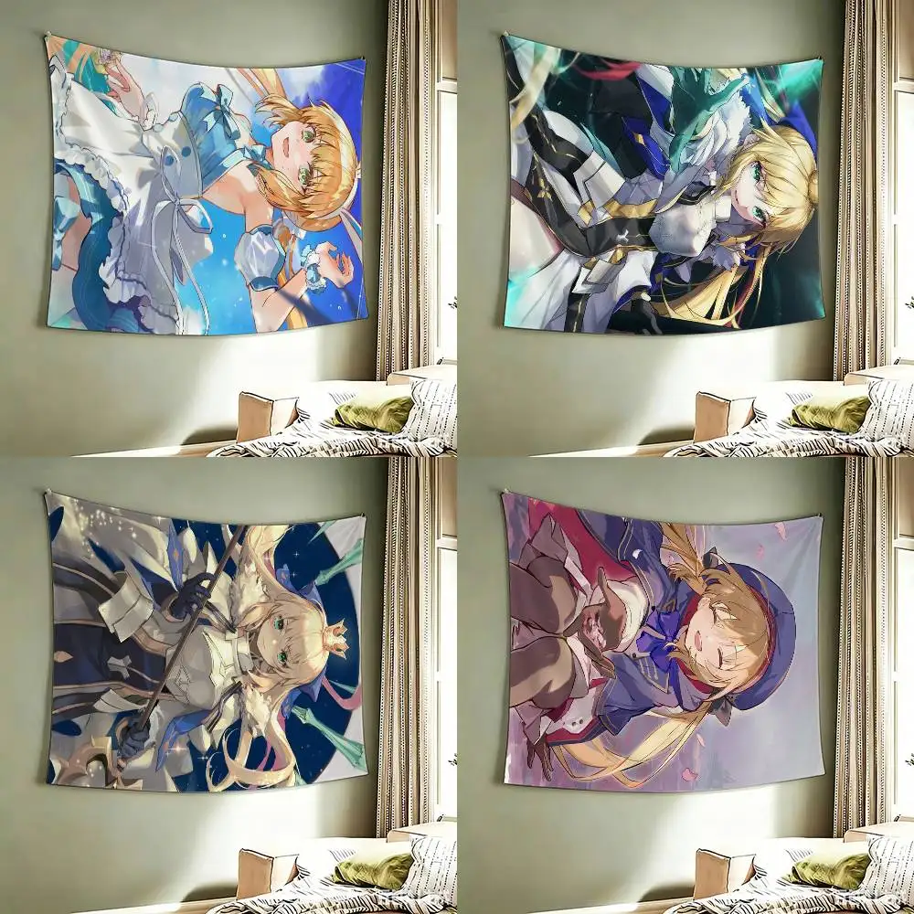 Arthuria Caster Fate Grand Order Game  flag Best Price Decoration Outdoor Picnic Party Art Hanging Party
