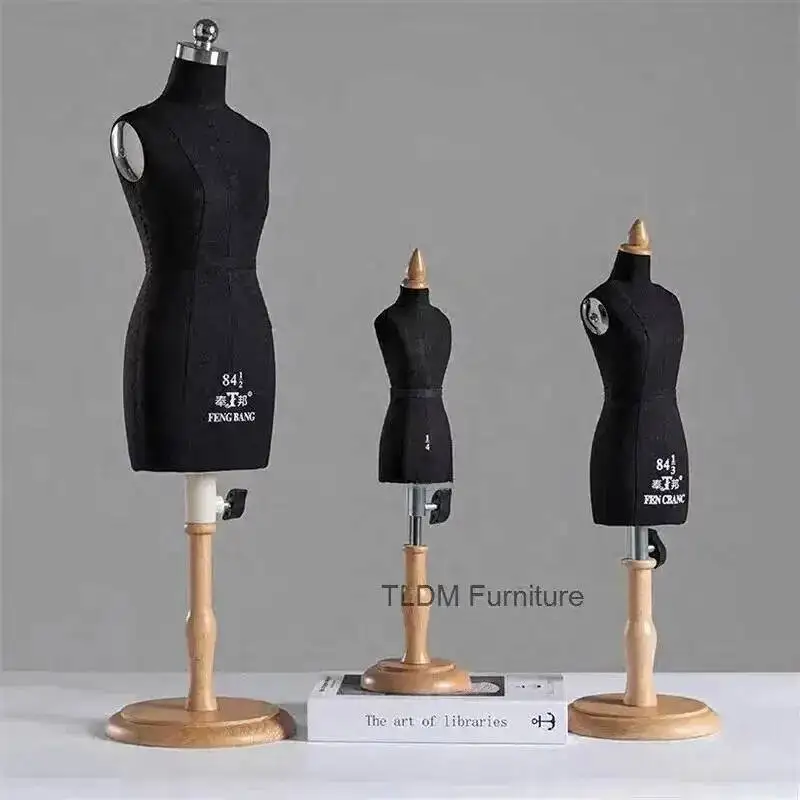 Body Clothing 1/3 Professional for Women's Woodern Cut 1/2 Tailor's 1/4 Mannequins Mini Three-dimensional Cutting Mannequin