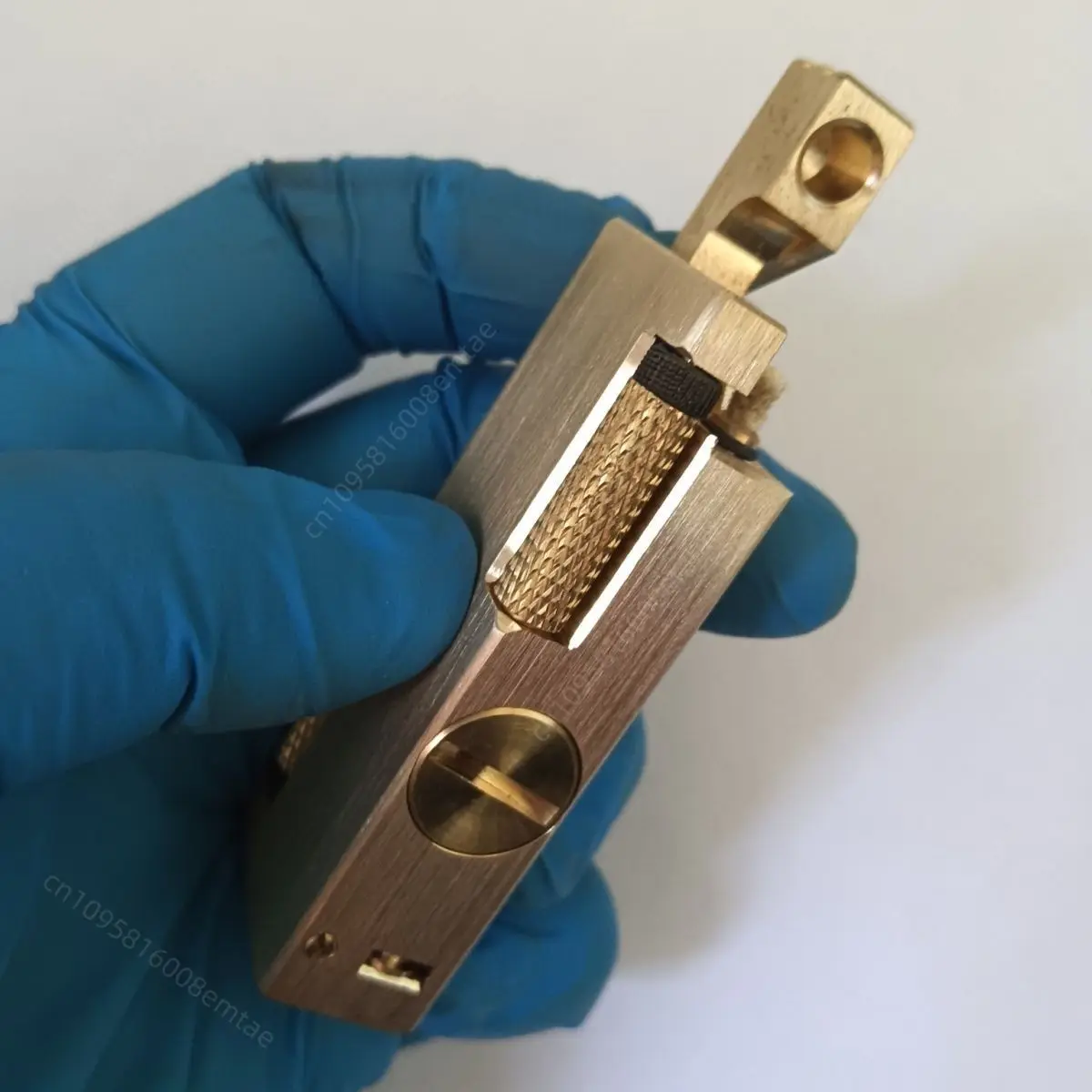 New Original Brass Double Head Side Sliding Fuel Lighter, Side Pulley Double Tank Lighter, Cigarette Accessories, Men's Gift