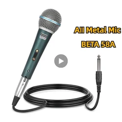 Wired Professional Dynamic Microphone Mic For PC Karaoke Machine System Sound Room Gaming Gamer Audio Sing Live Streaming Kits