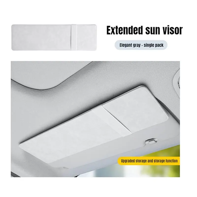 Auto Interior Accessories 2026 Car Sun Visor Extender Anti-Glare Polarized Eyewear Holder Magnetic Clip Extension-ABQA