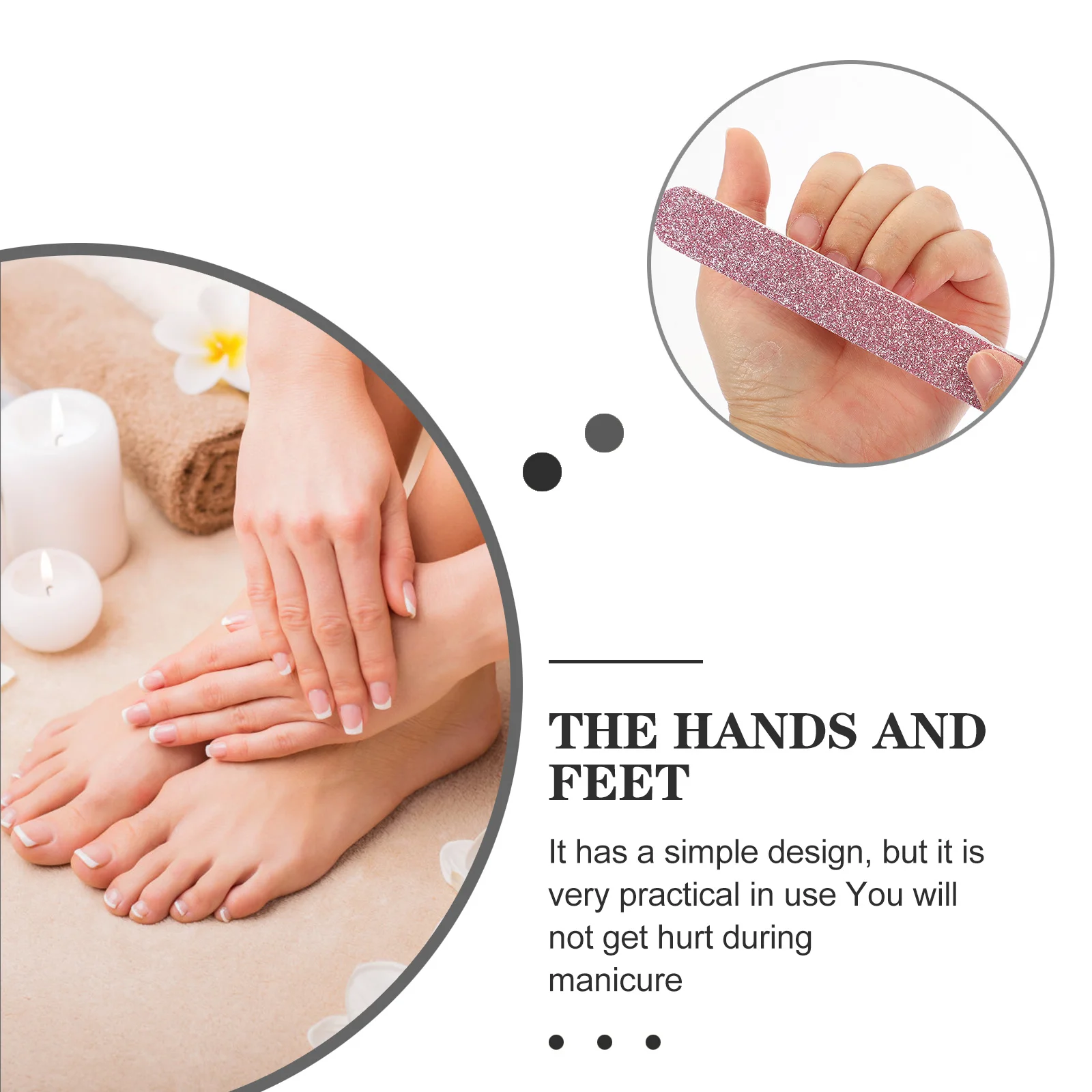 30pcs Nail File Double-Sided Pedicure Manicure Tool For Shaping Buffing Sanding Natural Nails At Home Salon Use