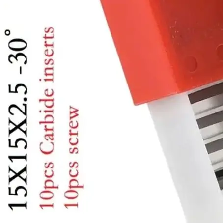 

15mm Square TCT Cutter Inserts 10 Piece Set for Woodworking Spiral Planer Head Efficient Edge for Various Woods