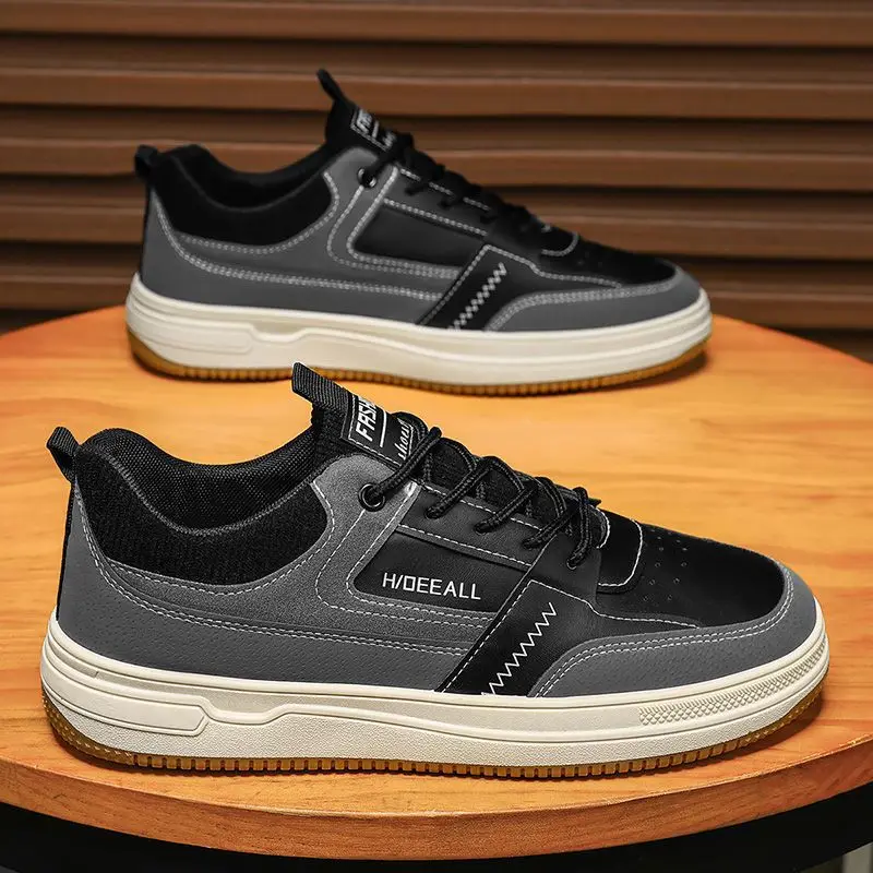 

Новая мужская обувь, дышащая стильная универсальная антисетчатая легкая спортивная обувь с мягкой подошвой для отдыха, мужская обувь на вулканизированной плоской подошве