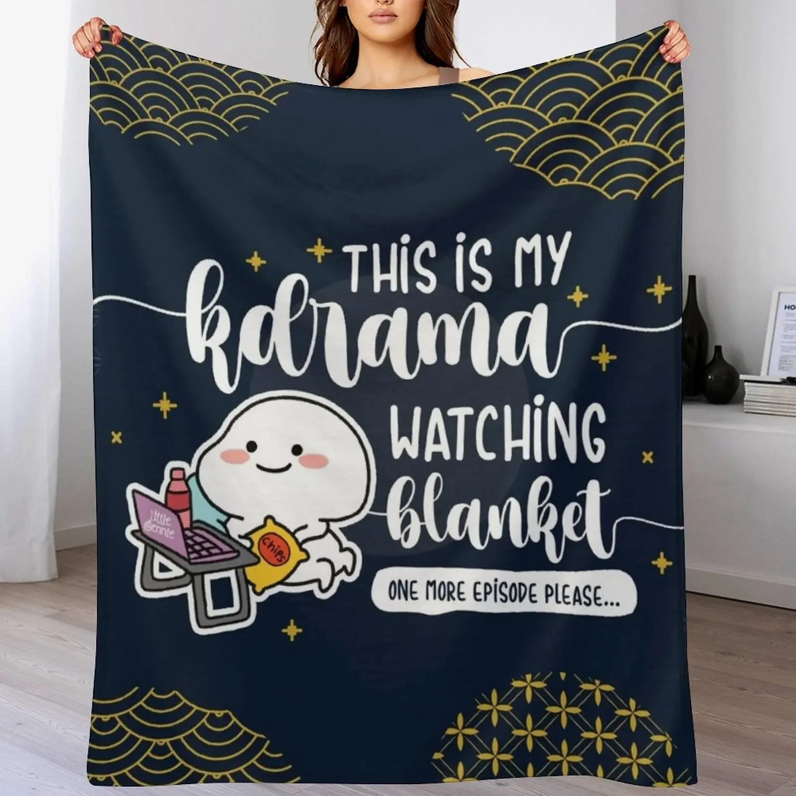 

This is My Kdrama Watching Blanket Gift for Kdrama Fans Throw Blanket Soft Warm Blanket Gift for Grandparents