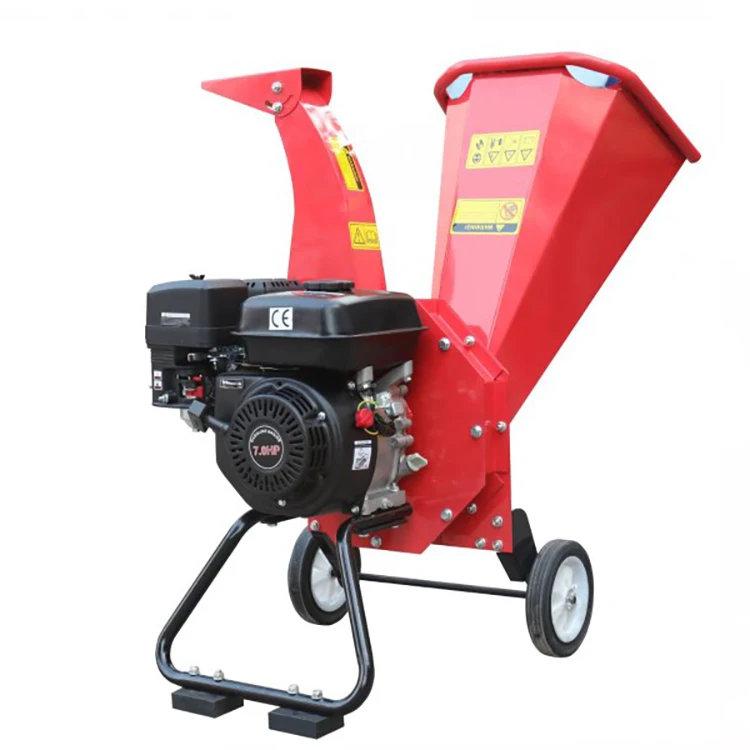 gasoline 6.5hp garden shredder or gasoline wood chipper or tree branch grinder