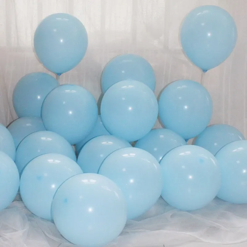 10 sztuk 10 "metaliczny jasny niebieski balony granatowy lateksowy balon urodziny dekoracje weselne walentynki balon powietrza 10 cali — zdjęcie 6
