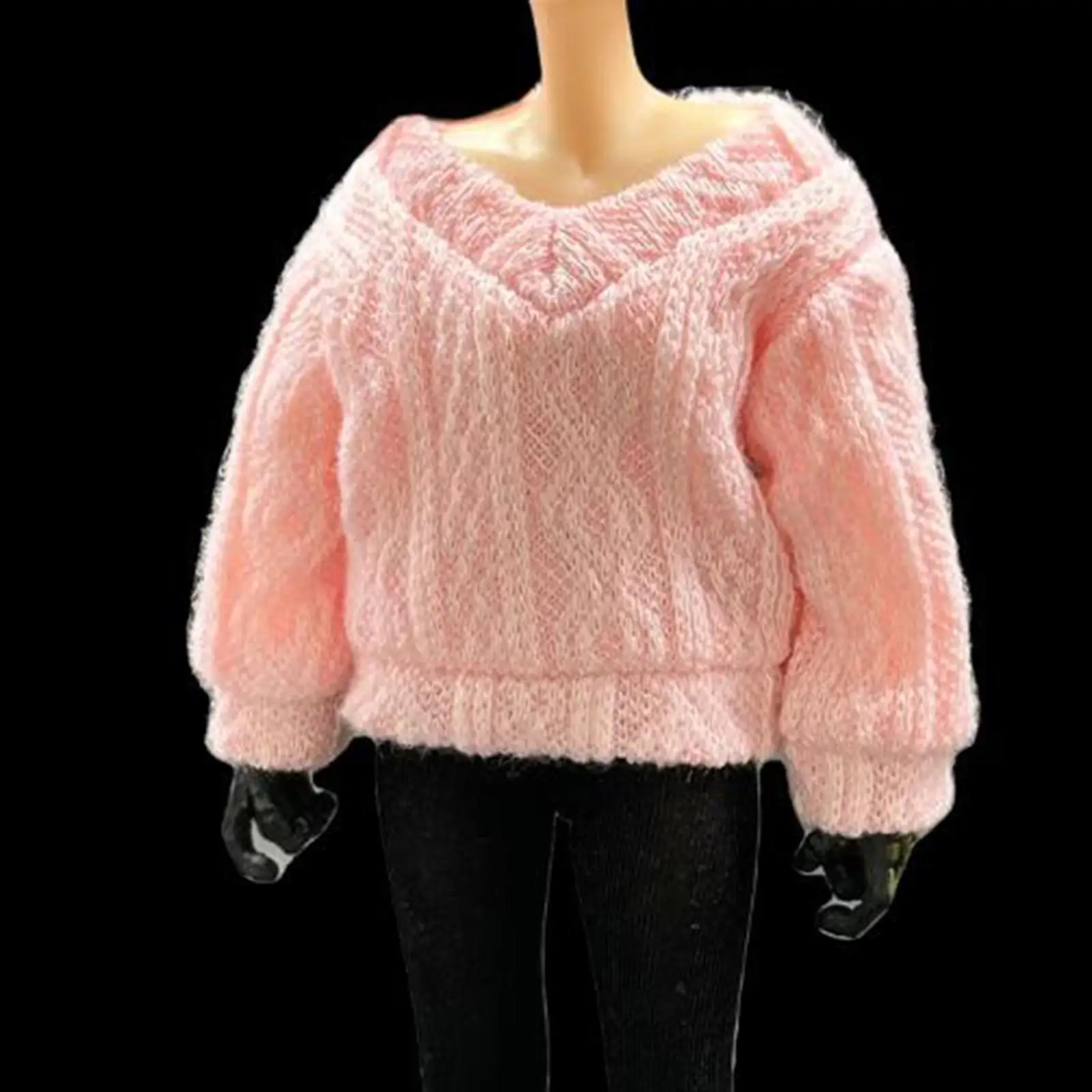 

1/12 женская кукольная одежда, одежда для экшн-фигурок, вязаный свитер, модная одежда ручной работы, мини-одежда для 6-дюймовых фигурок, платье