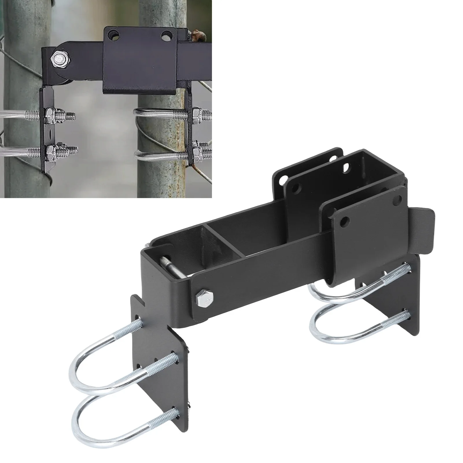 체인 링크 게이트 래치 탄소강 강력 암 더블 게이트 (1.375인치 원형 튜브 도어 프레임용)
