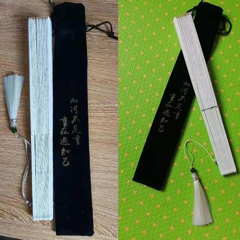 Palavra de honra Wen Ke Xing Cosplay Prop Fan Zhou Zishu Fãs Dobráveis Shan He Ling Tian Ya Ke Hairpin Cabelo Acessório