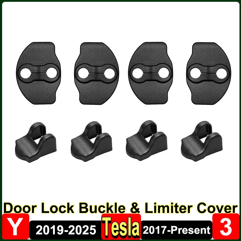 for Tesla Model 3 Y 2025 2024 Accessories Door Lock Buckle Protective Cover ModelY Juniper Door Lock Limiter Protection Cover
