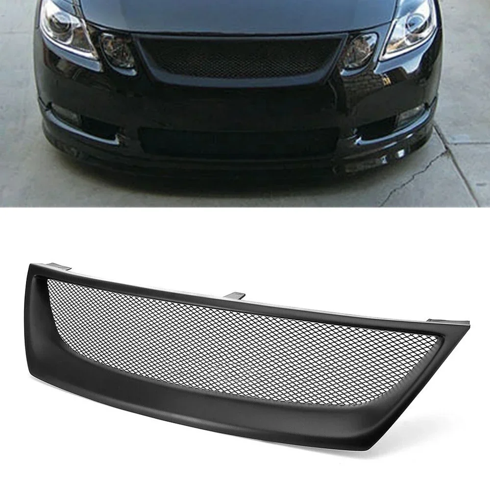 New！ Grill Front Grille For Lexus GS GS300 GS350 GS430 GS450h 2006-2007 Sedan 4-Door F Sport Fiberglass Upper Bumper Hood Mesh G