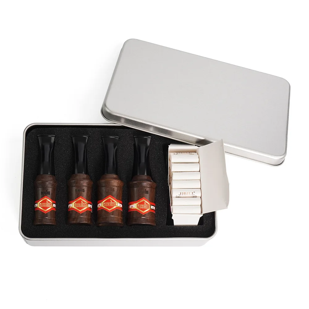 

Sandalwood Cigar Filter Portable Reusable Mouth 38-58 Ring Cigar Mouthpiece With Filter Element Smoking Accessories