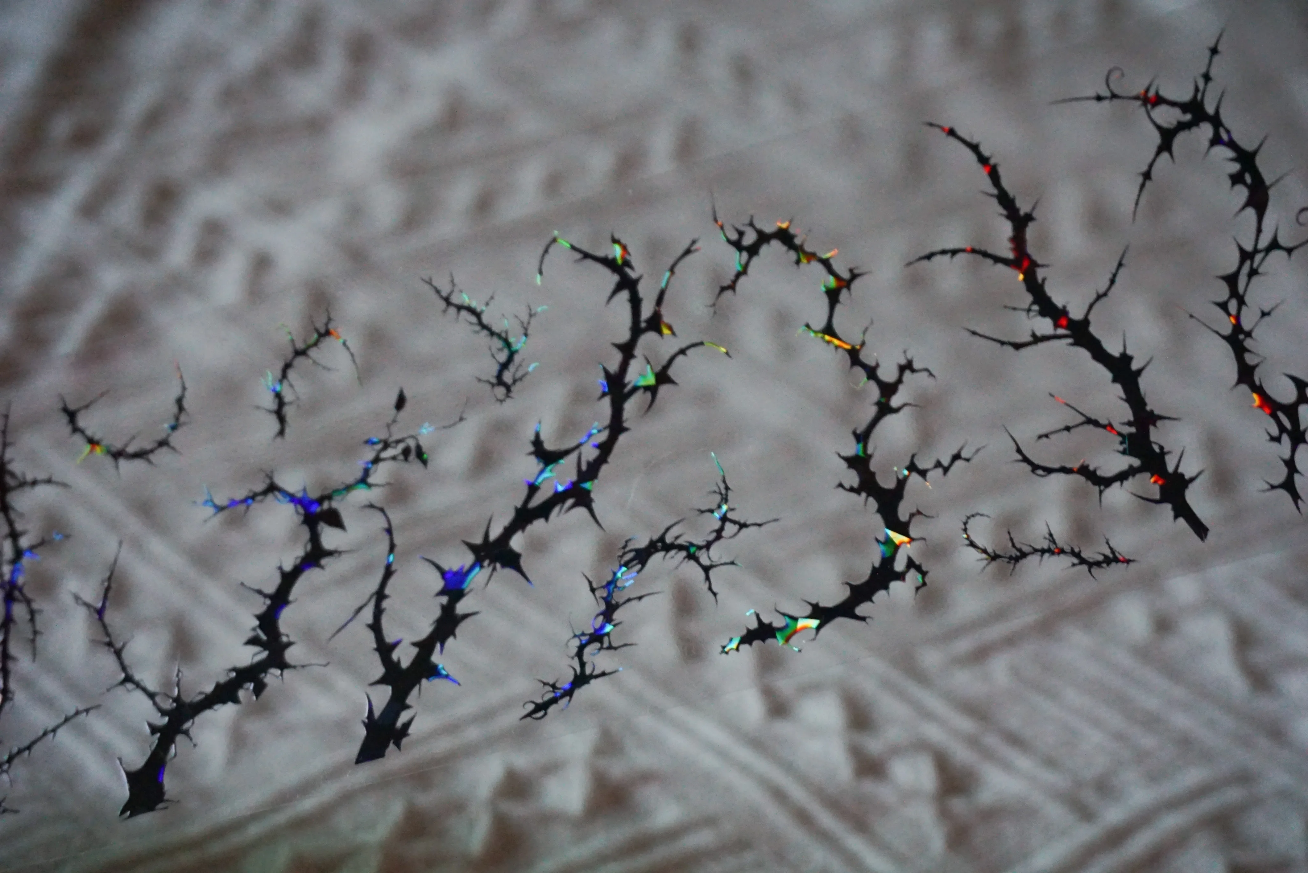 

Branches, Black Roses, Vines, Dark Style Seashells Card Stickers PET Washi Tape