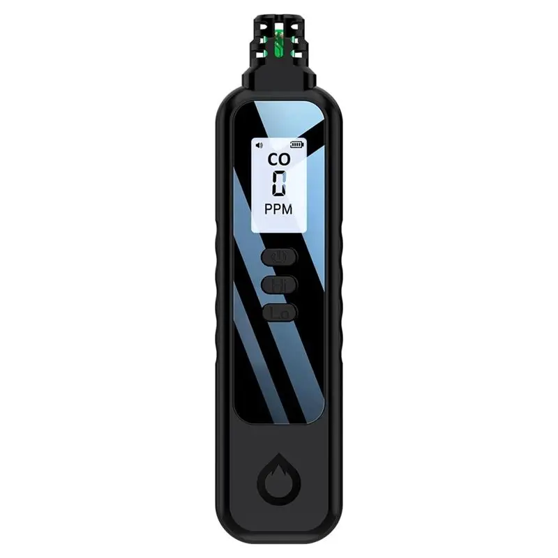 旅行用ポータブル一酸化炭素検知器、lcdディスプレイ付きハンドヘルドco検知器、2つのaaa電池で駆動